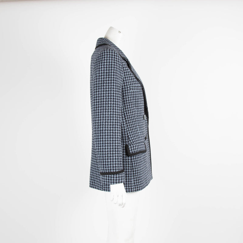 Claudie Pierlot Blue Houndstooth Blazer