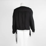 Isabel Marant Etoile Black Pleated Top