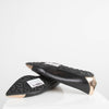 Jimmy Choo Black Pointed Mirror Toe Flat