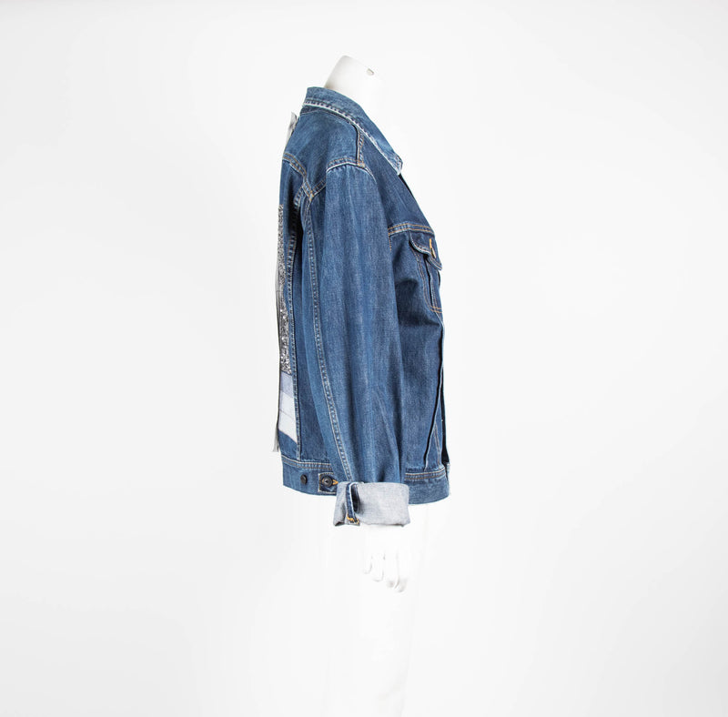 Lee Blue Denim Jacket Sequin Back