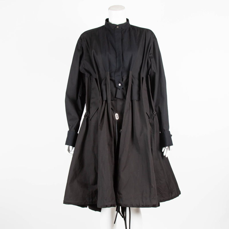 Sacai Black Trench Dress