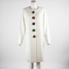 Escada Cream Knit Cardigan Jewelled Buttons