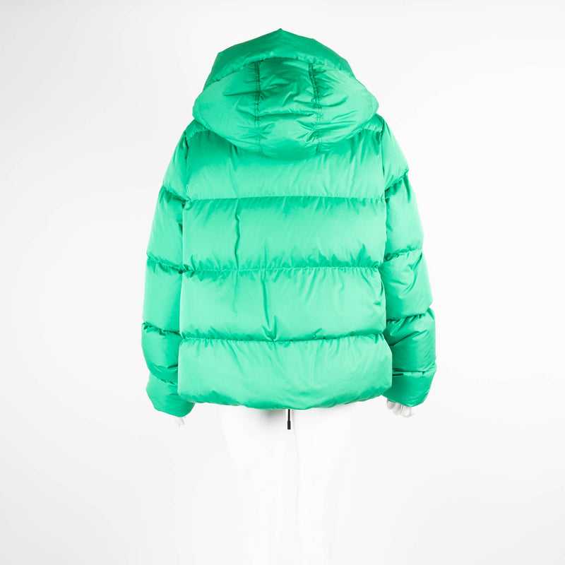 SPORTMAX Green Hooded Puffer Coat