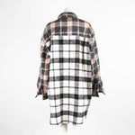 Munthe Tan Black White Check Overshirt