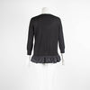 Moncler Black Peplum Sweater