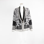 Khanum's Black Beaded Pearl Kamila Blazer