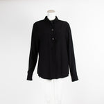 Mugler Black Shirt Silver Buttons