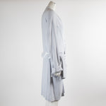 Off-White Pale Blue Duster Coat