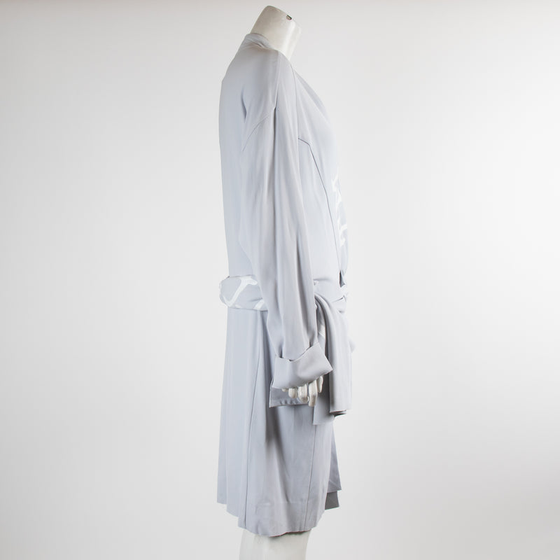 Off-White Pale Blue Duster Coat