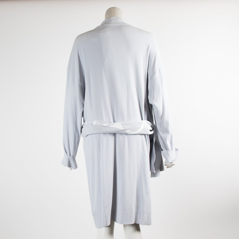 Off-White Pale Blue Duster Coat