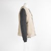 Maison Margiela Beige Shearling Wool Knitted Sleeve Jacket