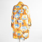 Fendi Tan Blue Floral Coat