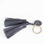 Aspinal of London Blue Tassle Keyring