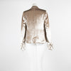 Galvan Champagne Velvet Blazer