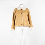 Loewe Camel Shearling Short Jacket