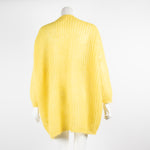 American Vintage Yellow Mohair Mix Knitted Cardigan