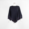 M.I.H Jeans Navy Fringed Poncho