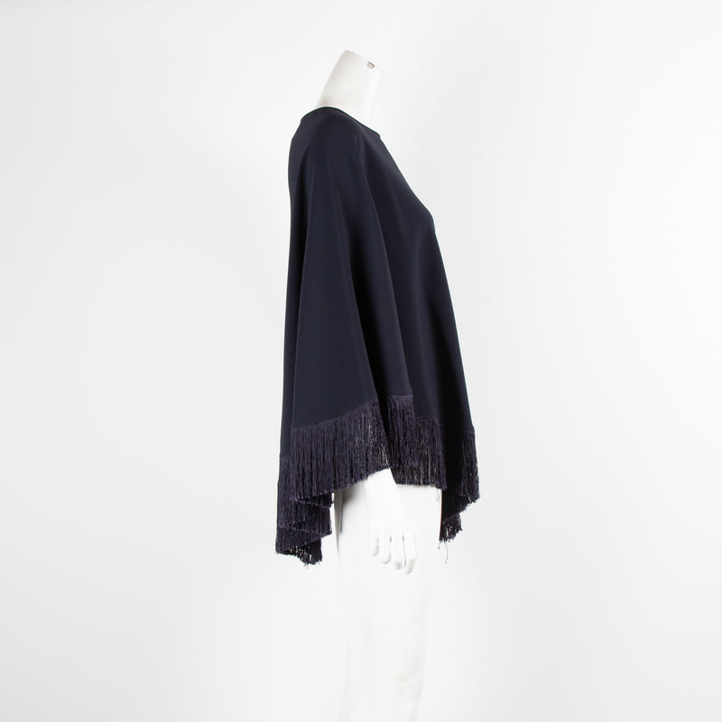 M.I.H Jeans Navy Fringed Poncho