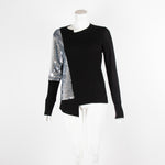 Osman Black with Silver Sequins Panel Arm