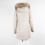 Oakwood Blush Leather Puffer with Fur collar