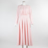 Emilia Wickstead Baby Pink Long Sleeve Maxi Dress