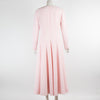 Emilia Wickstead Baby Pink Long Sleeve Maxi Dress