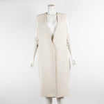 By Malene Birger Cream Embellished Sleeveless Coat