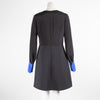 Roksanda Black Blue Trim Long Sleeve Dress