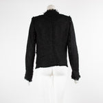 Isabel Marant Black Boucle Frayed Edge Jacket