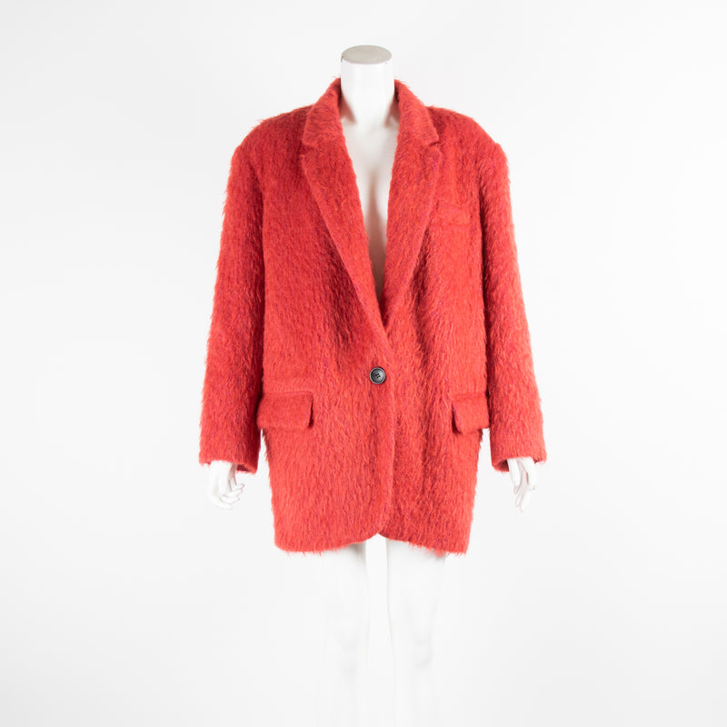 Isabel Marant Red Mohair Blazer