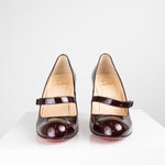 Louboutin Burgundy Mary Jane Heels