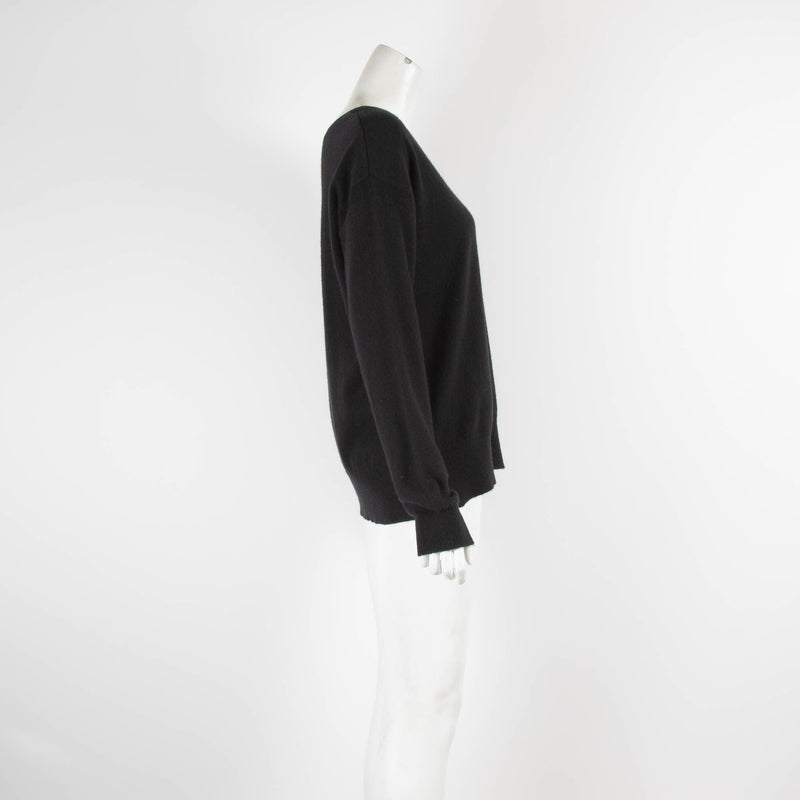 Closed Black Cashmere V Neck Jumper