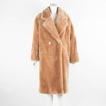 Jane & Tash Beige Faux Fur Coat