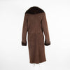 Inochi Brown Sheepskin Coat with Fur