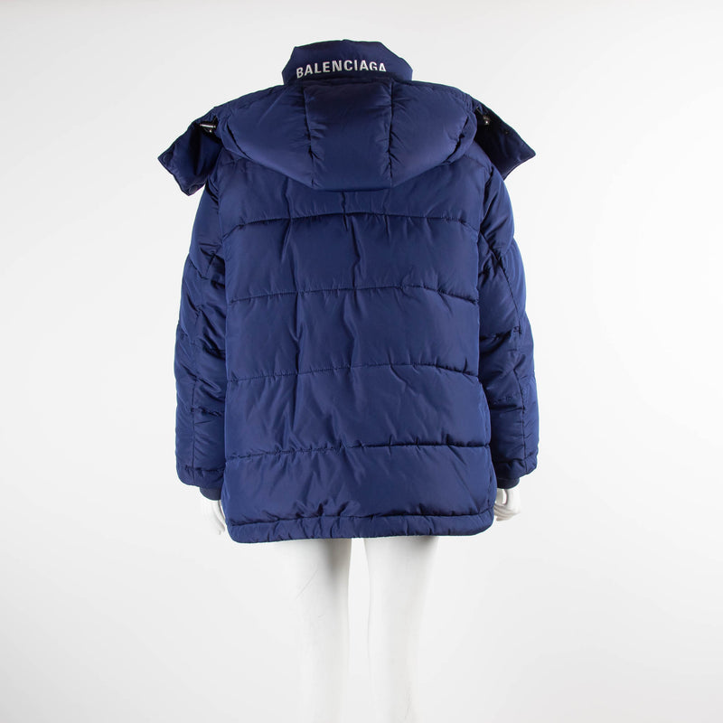 Balenciaga Blue Adjustable Hood Puffer Jacket – Phoenix Style