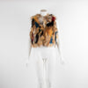 Zadig Voltaire Multicolour Fox Fur Short Gilet