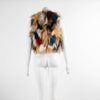 Zadig Voltaire Multicolour Fox Fur Short Gilet