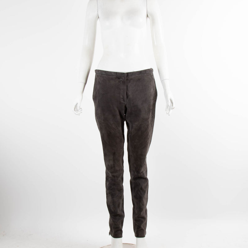 Fabiana Filippi Grey Suede Trousers