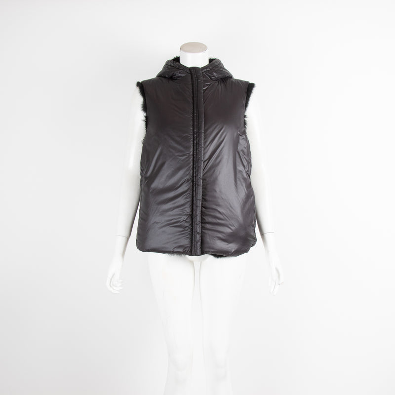 Oakwood Reversible Black Fur Gilet