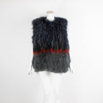 Mila Furs Raccoon and Mongolian Fur Gilet