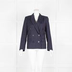 Isabel Marant Etoile Navy Check Blue Button Up Jacket