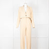 House of Harlow 1960 Pale Yellow Trouser Suit