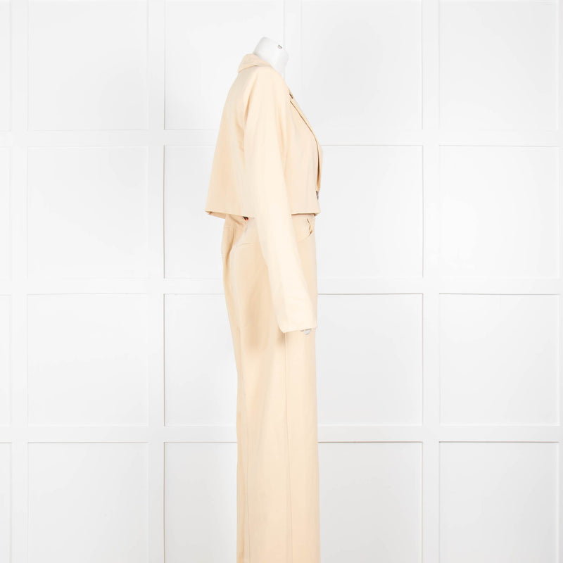 House of Harlow 1960 Pale Yellow Trouser Suit