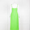 David Koma Lime Green Boucle Strap Dress