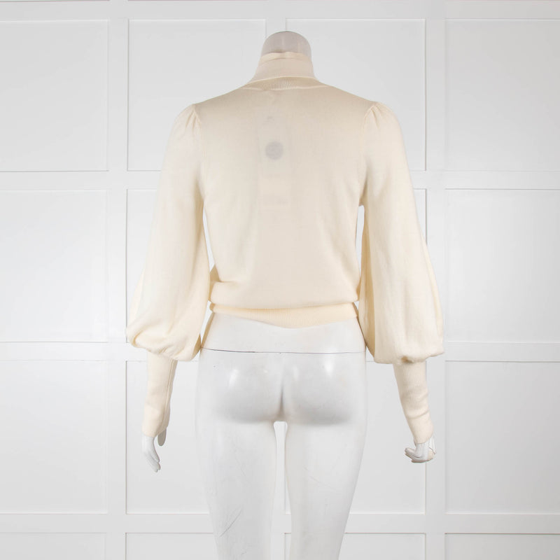 Zimmerman Cream Jumper with Neck Tie