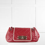 Chanel Red East West Accordion Reissue Flap Bag