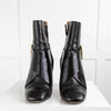 Louis Vuitton Black Boots with Side Buckle