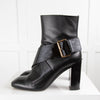 Louis Vuitton Black Boots with Side Buckle