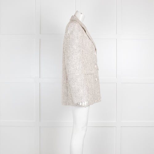 Claudie Pierlot Beige Tweed Jacket