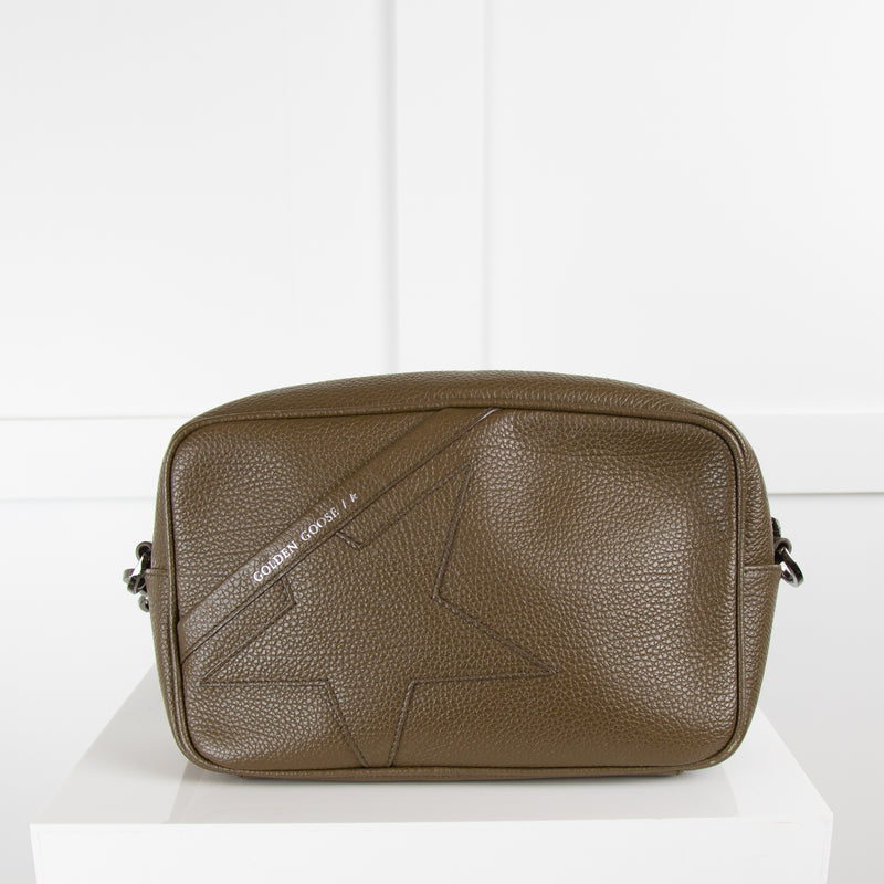 Golden Goose Khaki Star Cross Body Bag